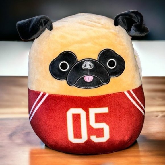 Squishmallows Other - Prince the Pug Football Jersey 8-inch Official Squishmallows